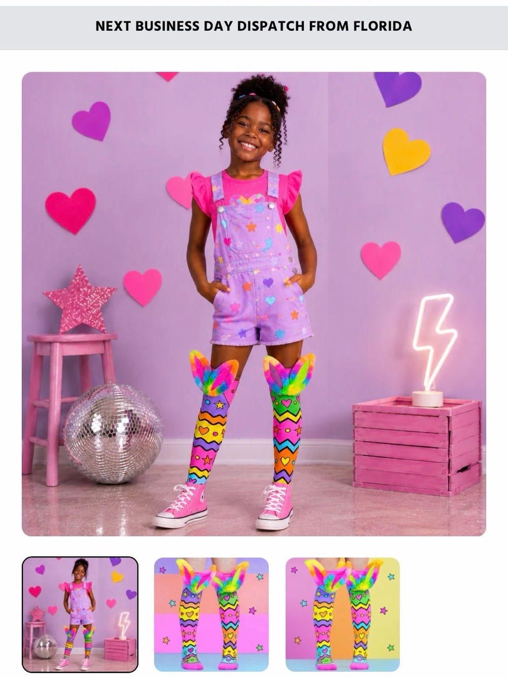 Kids' Purple Star Print socks